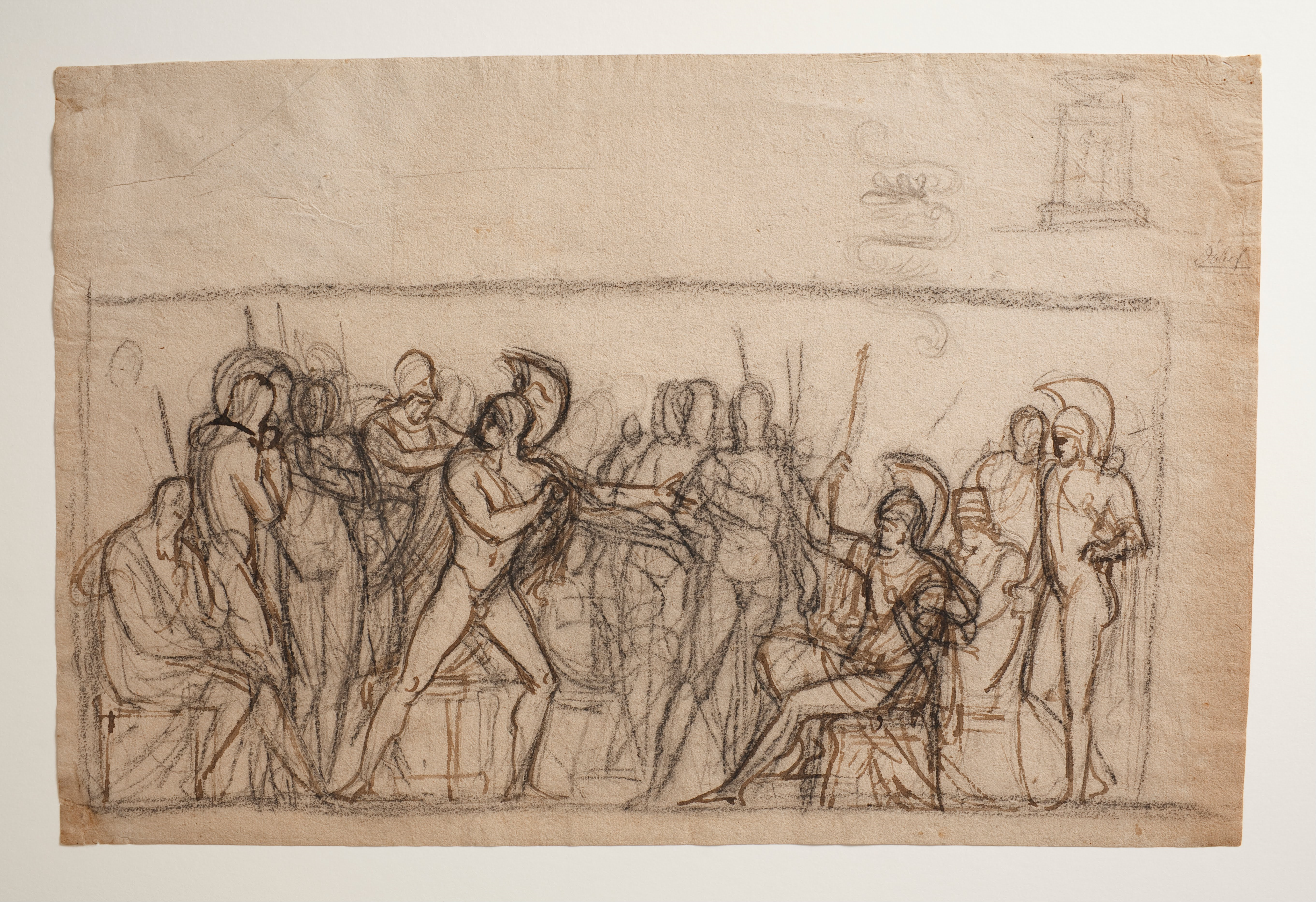 Agamemnon's Fight with Achilles by Bertel Thorvaldsen