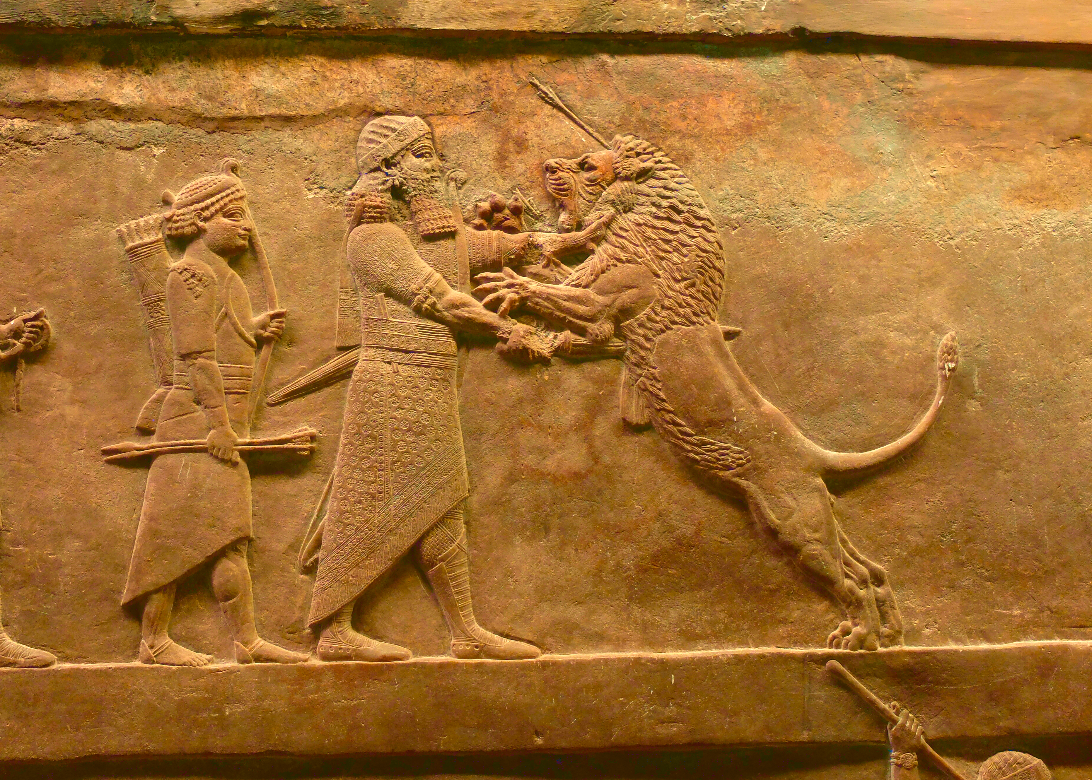 Lion Hunt of Ashurbanipal, 645–635 BC
