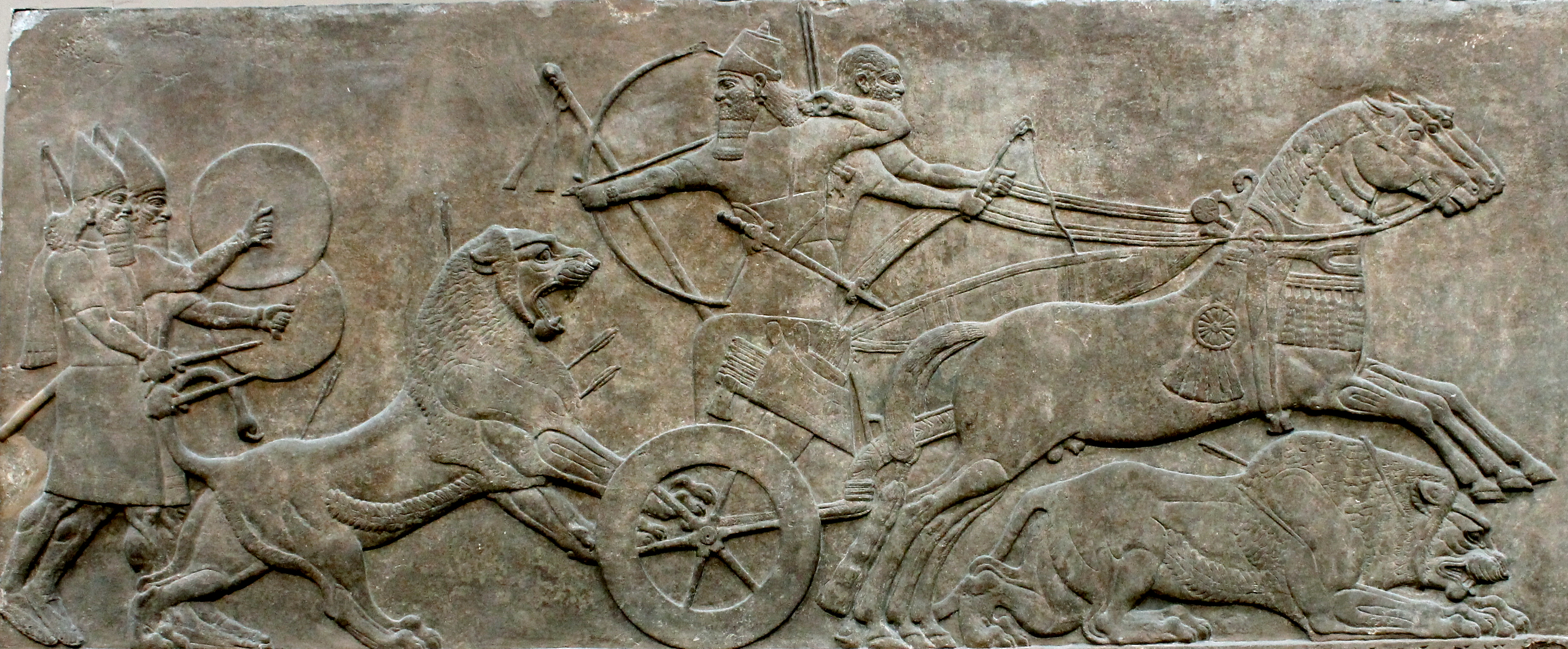 Lion Hunt of Ashurbanipal, 645–635 BC